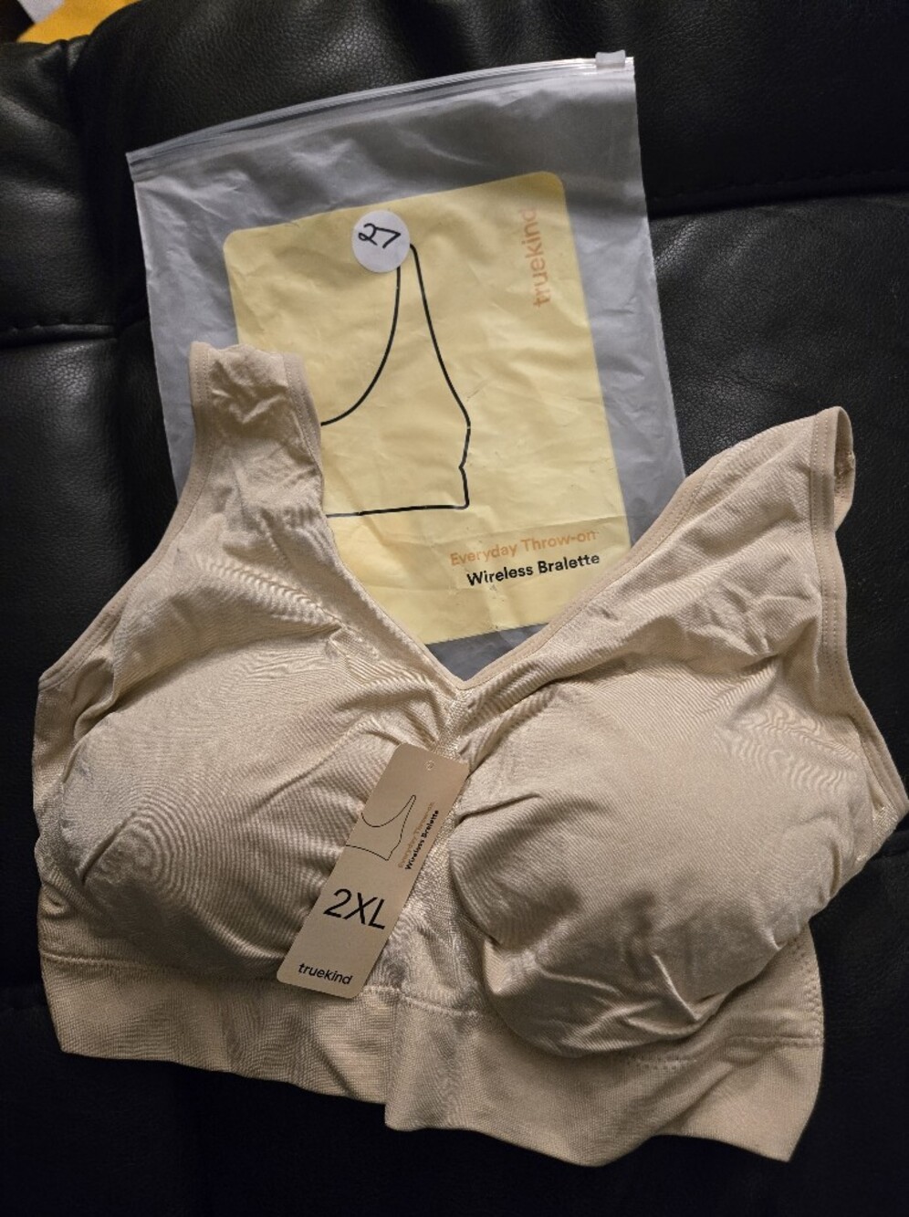 2X Shapermint Truekind Wireless Bralette - Nude